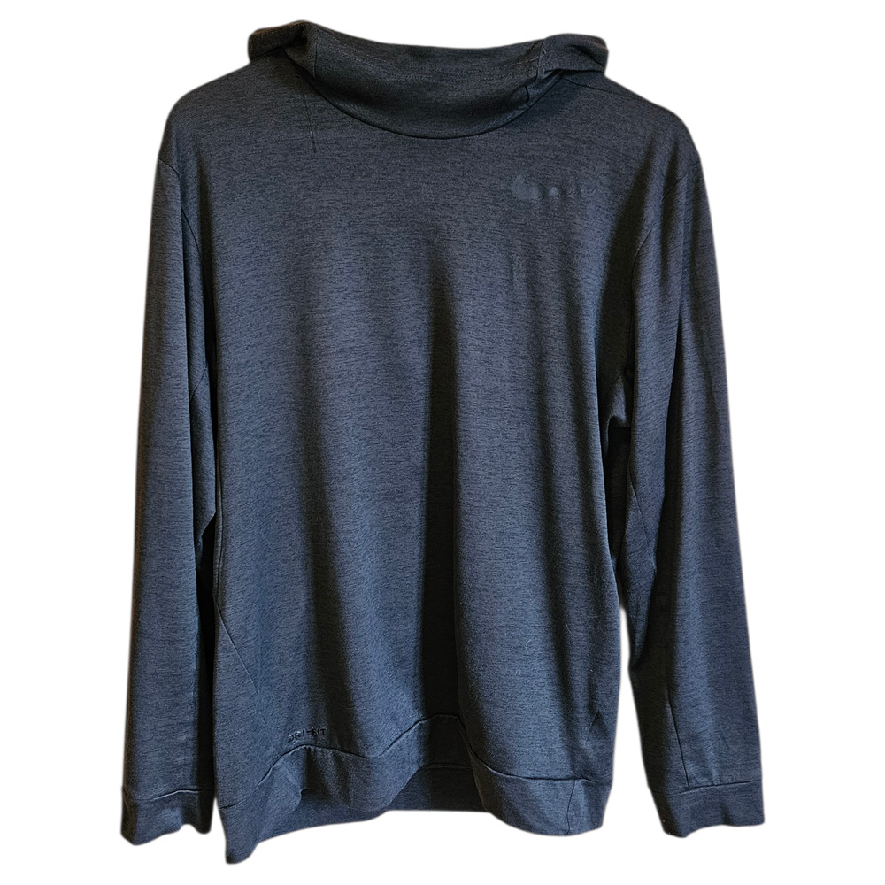 Nike Women’s Dri-FIT Hoodie Pullover Lightweight Training Sweatshirt Grey Medium